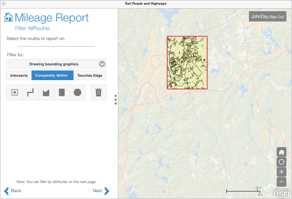 Routes that are completely within the graphic Routes that are completely within the graphic